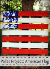 Fourth of July American Flag Pallet Project