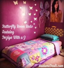 Butterfly Room Redo Featuring Dezign with a Z Wall Decals