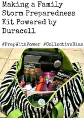 Making a Family Storm Preparedness Kit Powered by Duracell