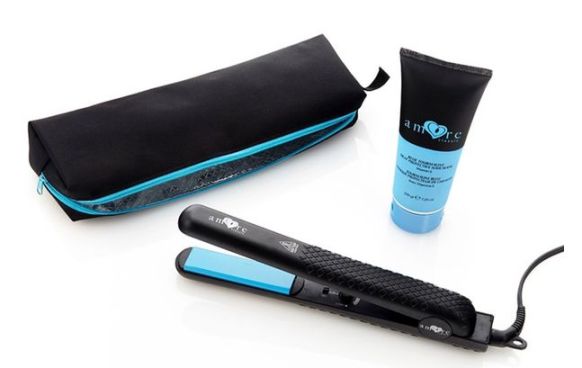 Amore Blue Tourmaline hairstyling iron set review