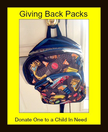 giving backpacks