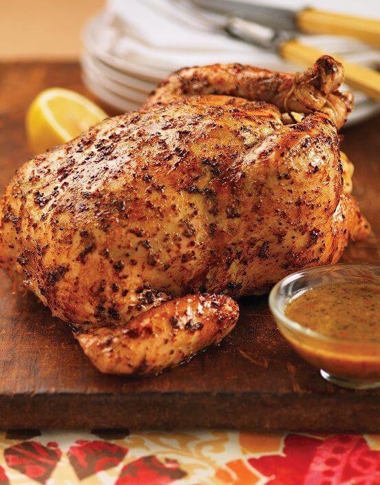 Tuscan Garlic & Herb Whole Roasted Chicken Recipe