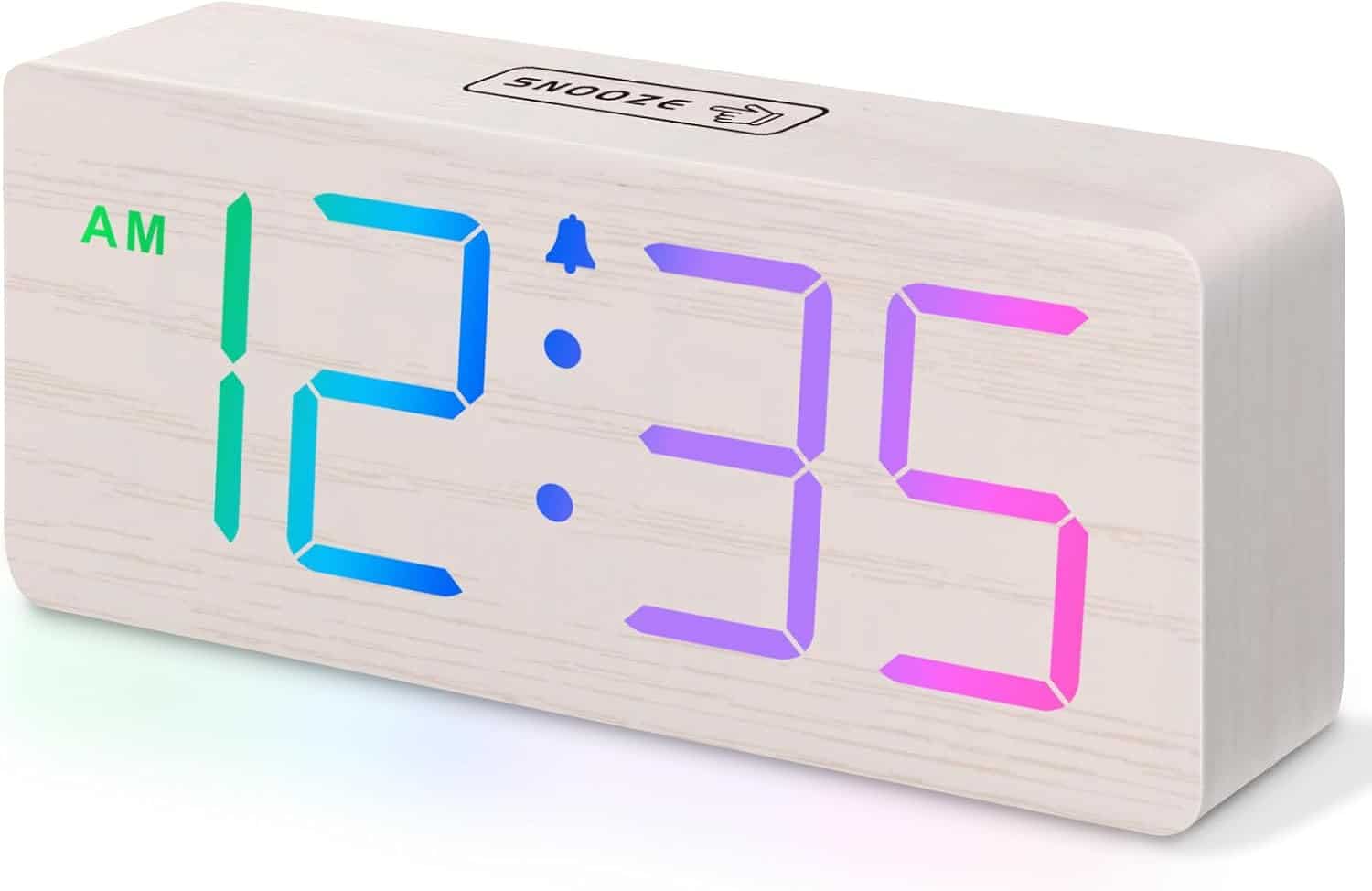 Back to College Dorm Room Packages 45 DreamSky Wooden Digital Alarm Clock