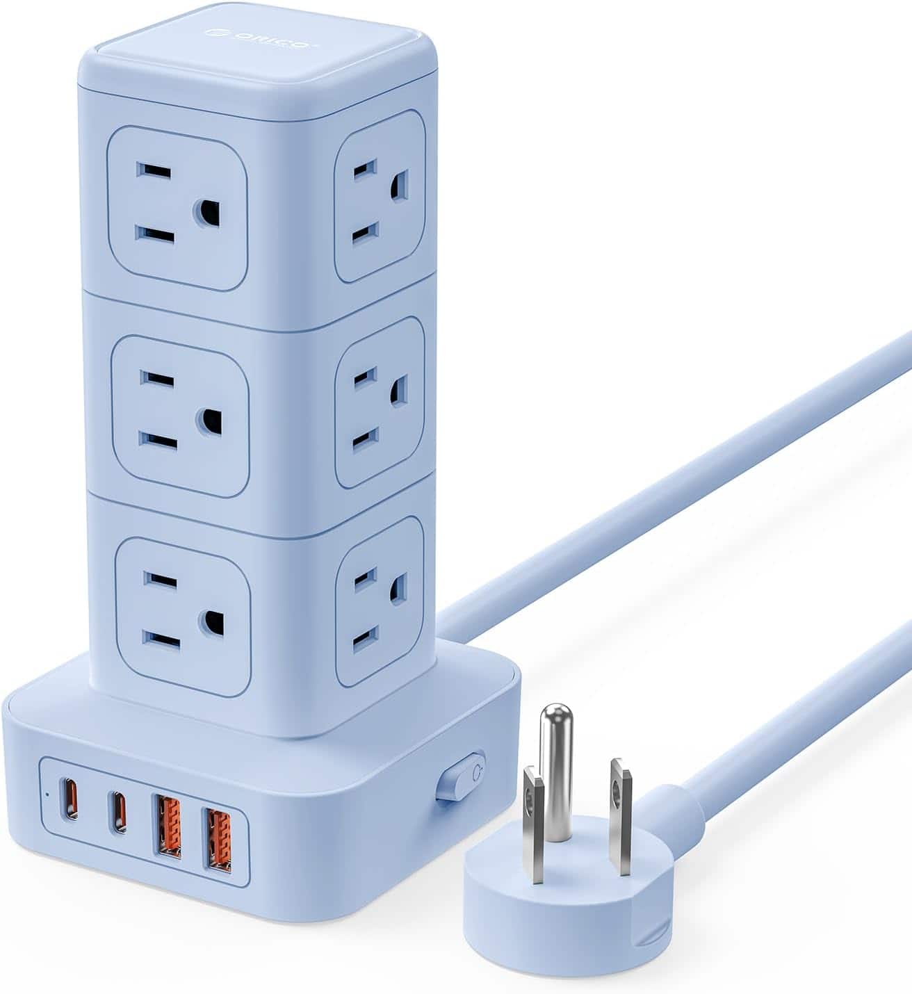 Back to College Dorm Room Packages 53 Power Strip Tower with Multiple Outlets