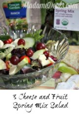 3 Cheese Spring Mix Salad with Fruits Recipe