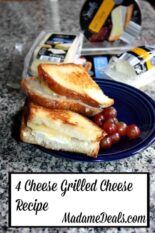 4 Cheese Grilled Cheese Easy Recipe
