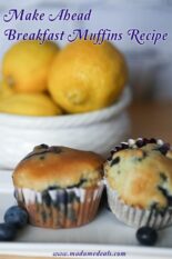 Make Ahead Breakfast Basic Muffin Recipe