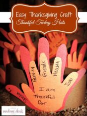 Easy Thanksgiving Craft: Thankful Turkey Hats