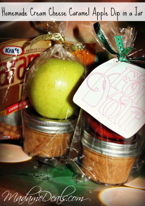 Check out our tips for this super easy Cream Cheese Caramel Apple Dip!  Perfect gift in a jar recipe for holidays or just because!