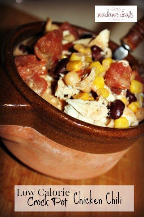 Low Calorie Crock Pot Chicken Chili Recipe