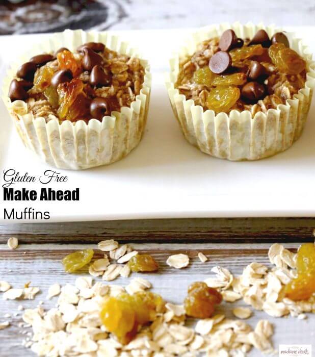 gluten free make ahead muffins