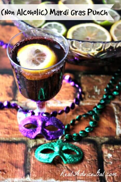 Non Alcoholic Mardi Gras Punch Recipe for Kids