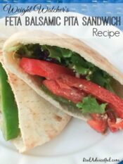 Feta Balsamic Pita Sandwich Recipe