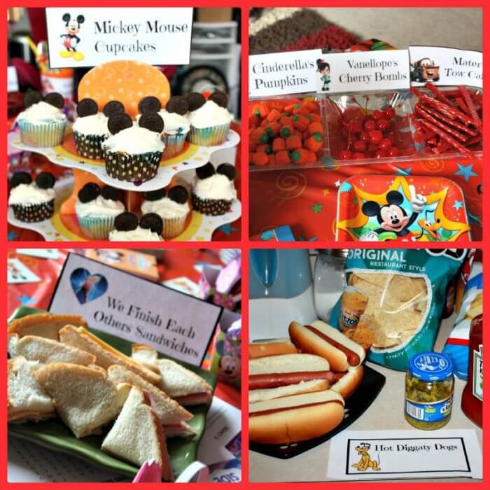 Great Disney Food Ideas with FREE Printables!