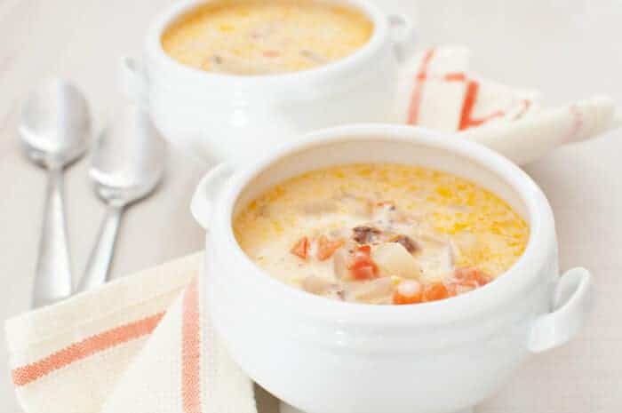 crab and corn chowder soup