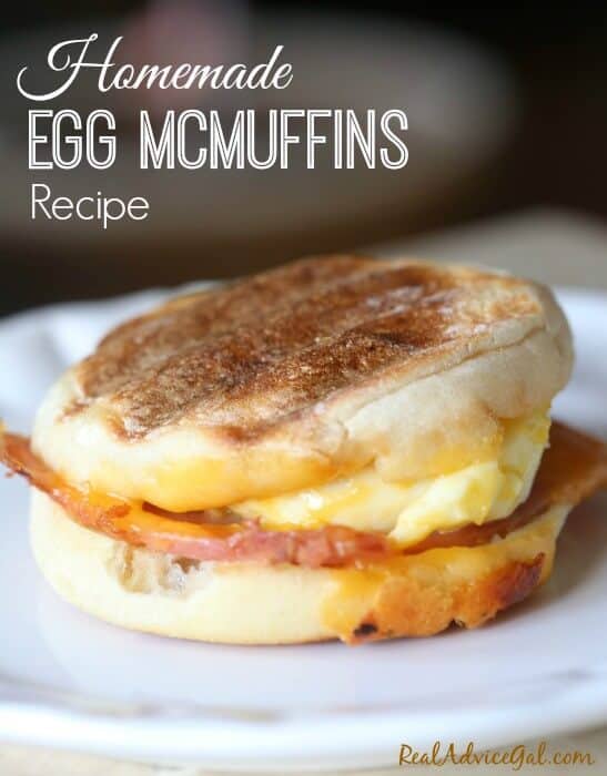 Homemade Egg McMuffins Recipe that's so easy to make and perfect for feeding a large group of people or for busy days.