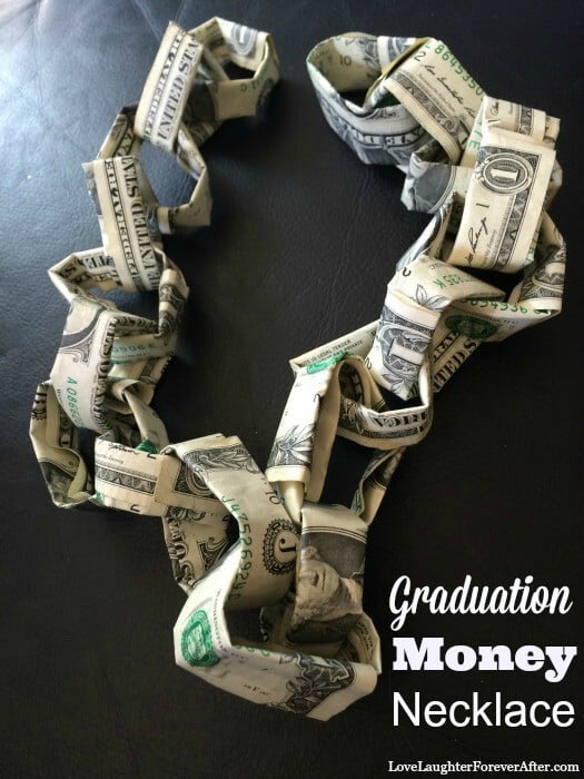 graduation money necklace