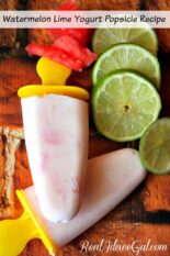 Watermelon Lime Yogurt Popsicle Recipe