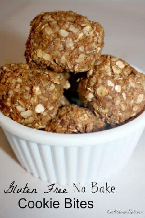 Gluten Free No Bake Cookie Bites
