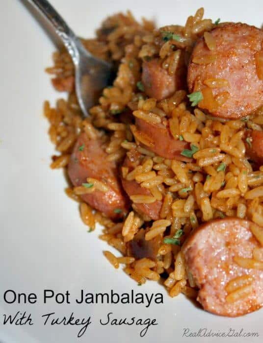 One Pot Jambalaya With Turkey Sausage Recipe