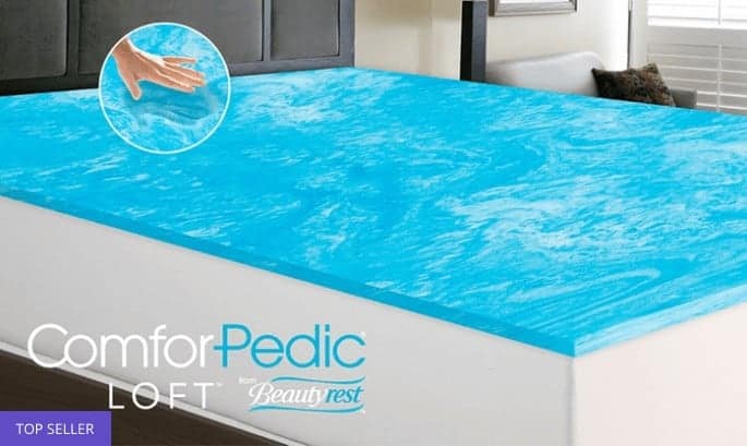 comforpedic 1 gel memory foam mattress topper reviews