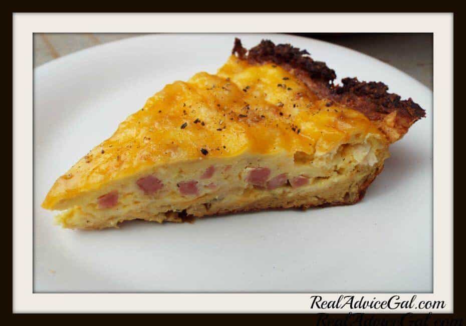 Low-Carb and Gluten Free Quiche Recipe with Cauliflower Crust