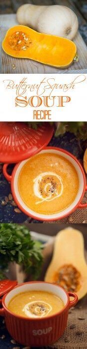 Warm-up with a hot bowl of creamy and delicious Fall Butternut Squash Soup Recipe