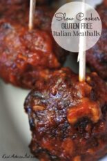 Slow Cooker Gluten Free Italian Meatballs Recipe