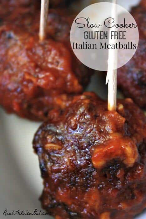 Slow Cooker Gluten Free Italian Meatballs Recipe