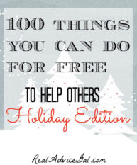 100 Things You Can Do To Help Others For Free {Holiday Edition}