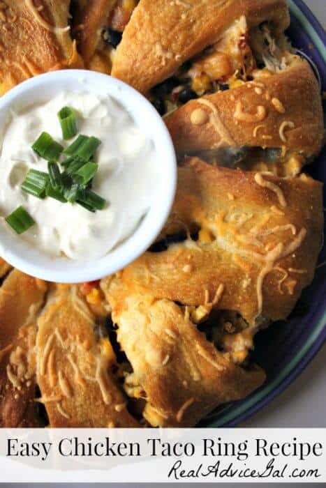 Easy Chicken Taco Ring Recipe