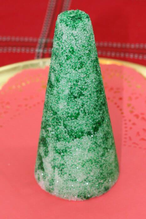 OREO Cookie Balls Christmas Tree use a styrofaom cone
