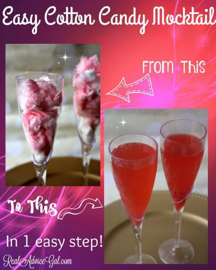 Easy Cotton Candy Mocktail Recipe For Kids