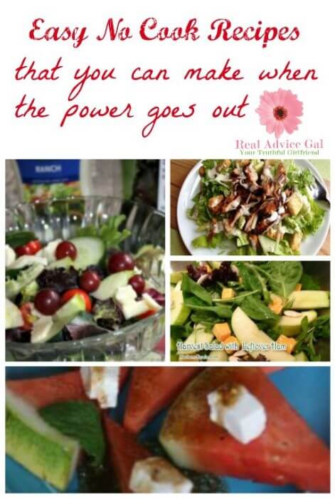 Easy No Cook Recipes When the Power Goes Out - Real Advice Gal