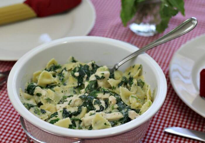 Bertolli Chocken Florentine and Farfalle is ready in 10 minutes