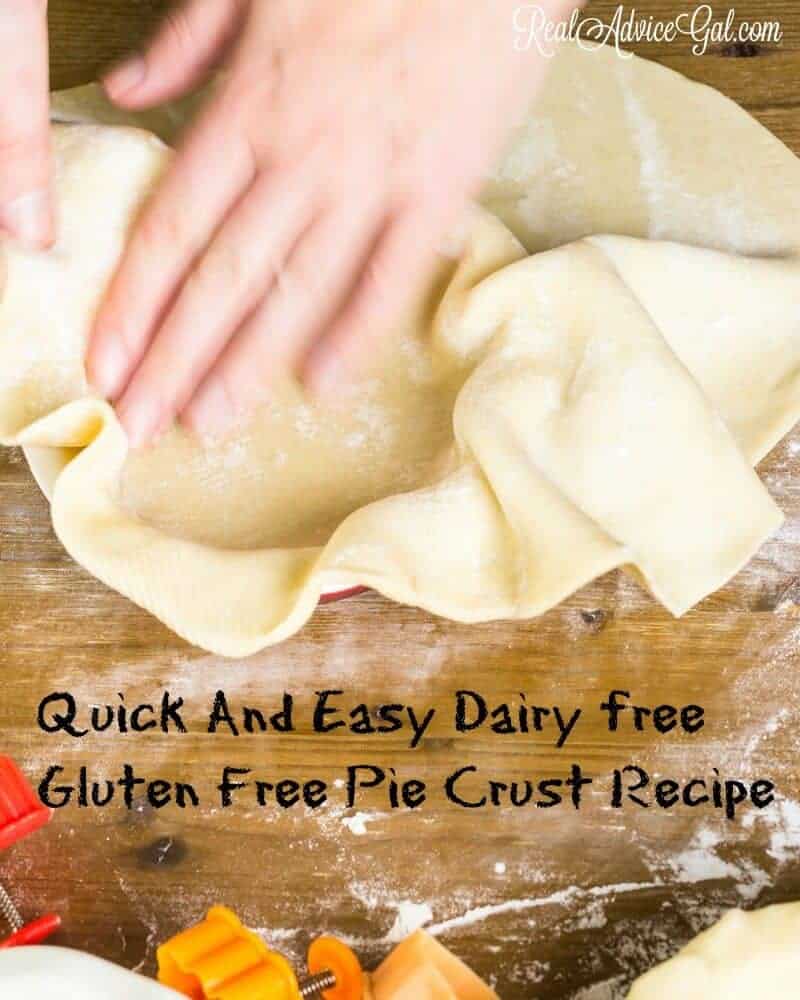 Dairy free Gluten Free Pie Crust Recipe