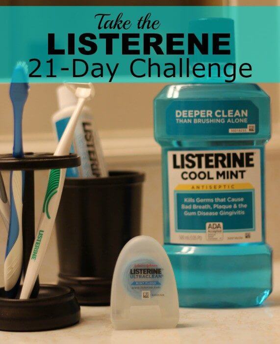 listerine products help oral care 21 day challenge rinse with mouthwash