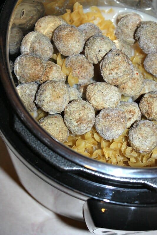 Easy and simple recipe for making Swedish Meatballs in your Instant Pot. Perfect for busy days. Using frozen meatballs, mushroom soup, broth, egg noodles and sour cream.