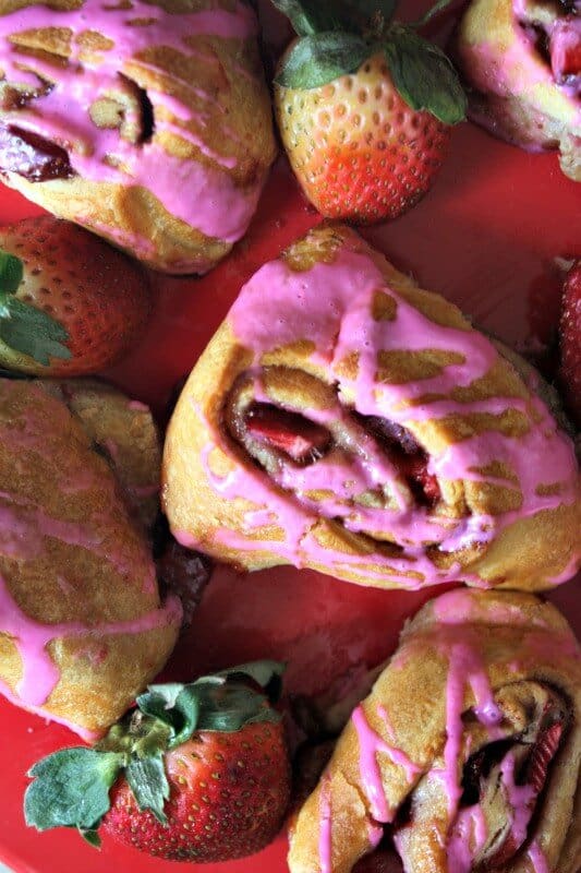 strawberry rolls