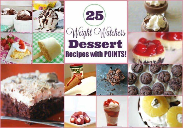 25 Delicious Weight Watchers Dessert Recipes with Points Plus for Weight Loss