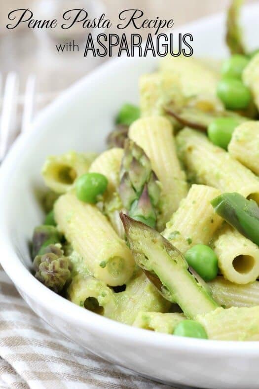 Penne Pasta Recipe with Asparagus