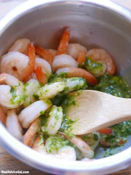 shrimp with vinaigrette