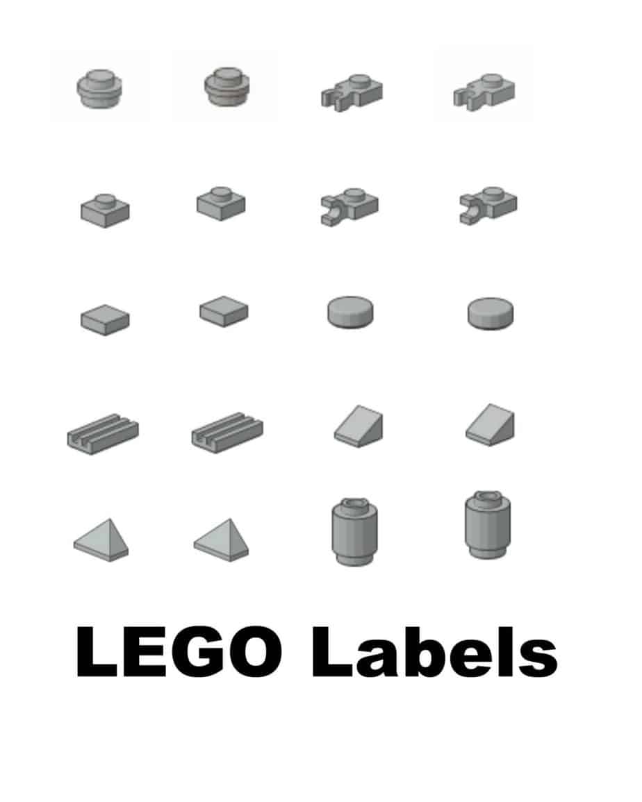 Recycling Dental Floss Containers + printable Lego storage labels ...