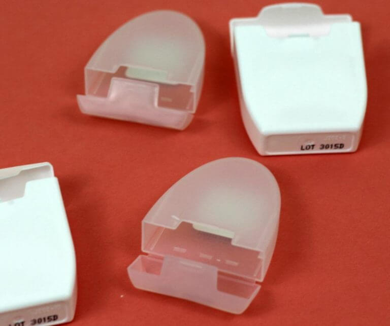 Recycling Dental Floss Containers + printable Lego storage labels