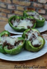 Philly Cheesesteak Stuffed Green Peppers Recipe