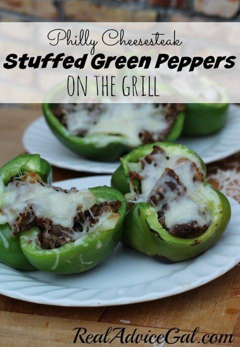 Philly Cheesesteak stuffed peppers recipe ready to eat yum