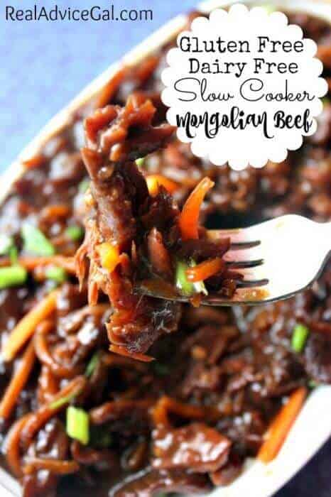 Gluten Free Dairy Free Slow Cooker Mongolian Beef Recipe