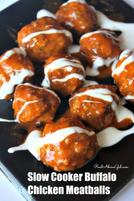 Slow Cooker Buffalo Chicken Meatballs Recipe