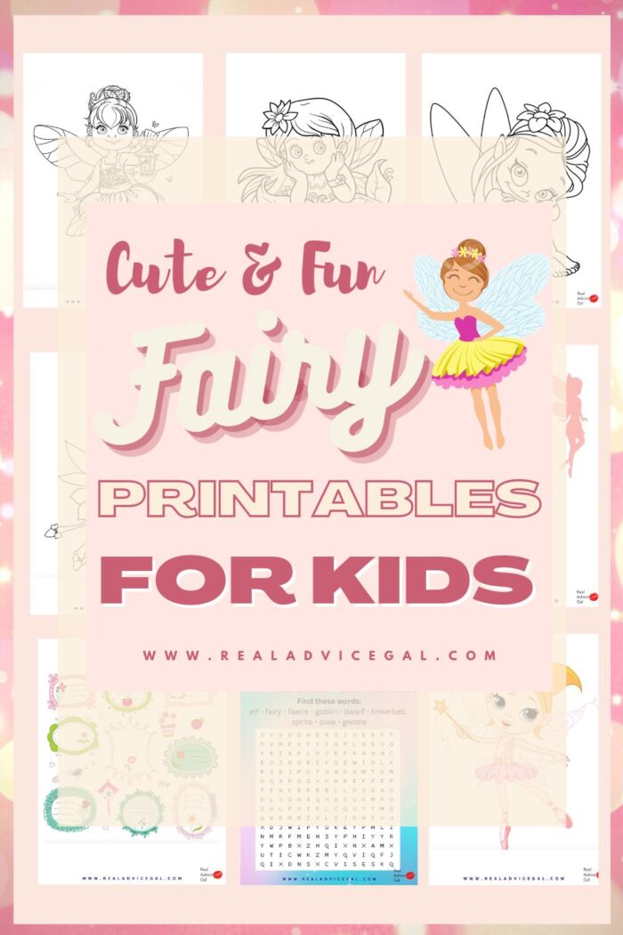 Free printable fairy sheets for kids