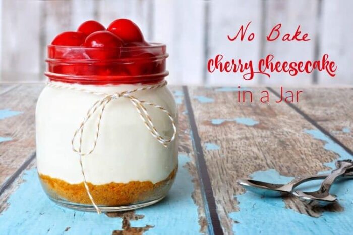 Simple No Bake Cheesecake Recipe in Jars